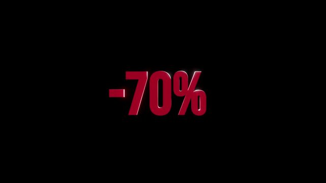 Company offers discount of 70 percent on selected items during sale event in October