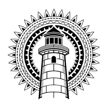 A drawing style illustration representing watchtower