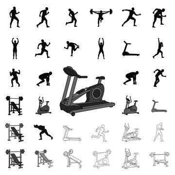 Modern Elliptical Trainer and Treadmill for Home Gym Workouts.