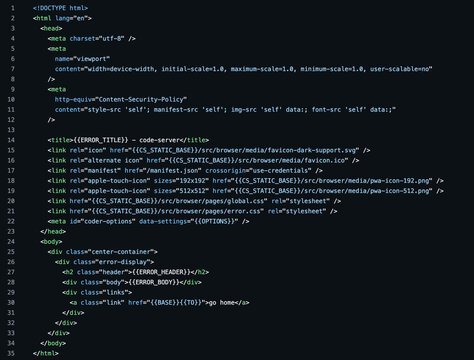 Frontend Development Error Handling &ndash; HTML Code Display