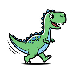 Fototapeta premium DINO ICON CHARACTER VECTOR