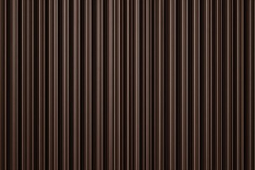 Obraz premium Dark Brown Vertical Corrugated Metal Texture Seamless Pattern with Subtle Shadows and Highlights Offering a Modern Industrial Background