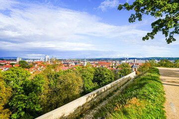 Fototapeta premium View of the architecture of the city of Erfurt. 