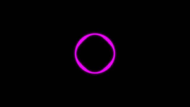 Futuristic sound wave visualization with circular waveform audio design, digital frequency spectrum animation, pulsing equalizer loop. 4K video