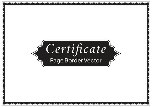 Decorative Page Border Design and Ornamental Frame Vector