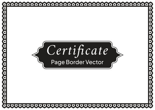 Decorative Page Border Design and Ornamental Frame Vector