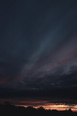 Fototapeta premium storm clouds over the city