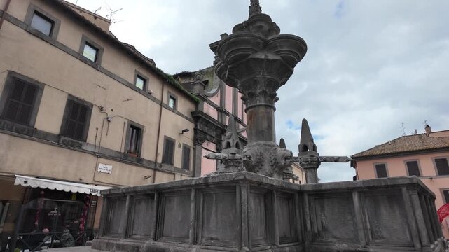 Fontana Grande Gothic Fountain Viterbo Italy