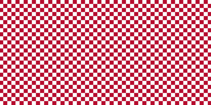 seamless repeating pattern with hand drawn checkerboard in red and white. Christmas red checker