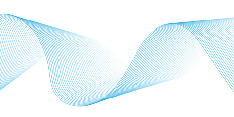 Fototapeta premium Abstract blend wave lines and technology background. Background lines wave abstract stripe design. White background, mesh abstract, vector gradient line soft blend.