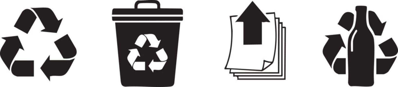 Black and white illustration of four different ammunition cartridges on a white background