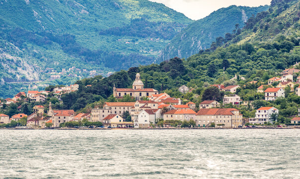 Blessed Virgin Mary Church in Prcanj, small coastal town in Monetnegro