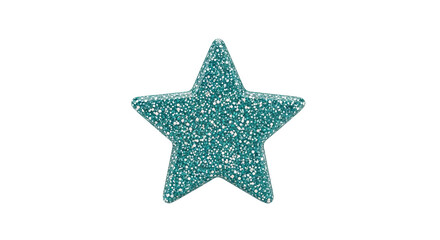 Obraz premium Turquoise Glitter Star