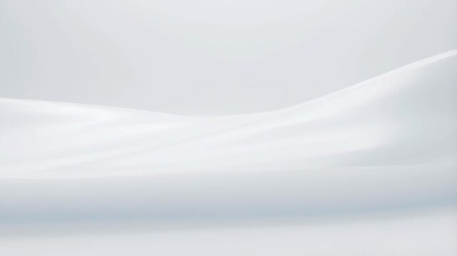 Surface minimal glossy white with soft waves of light featuring abstract background, smooth curves, gradient with subtle shading and elegant design