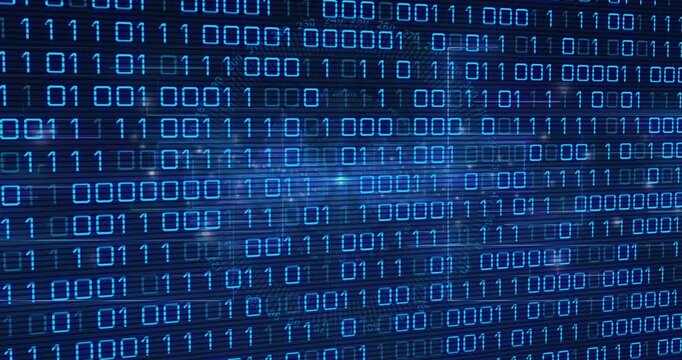 Vertical video: Binary grid responding to refresh, rippling with central beam signaling technology