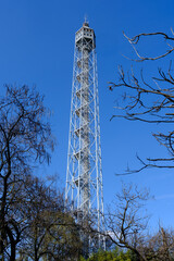 The Sempione park in Milan, Italy, at March: Torre Branca