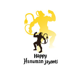 Fototapeta premium Happy hanuman jayanti festival Design Vector Illustration for card, banner, invitation, template, advertising and packaging