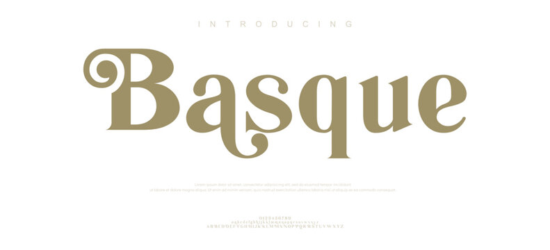 Introducing Basque font logo design