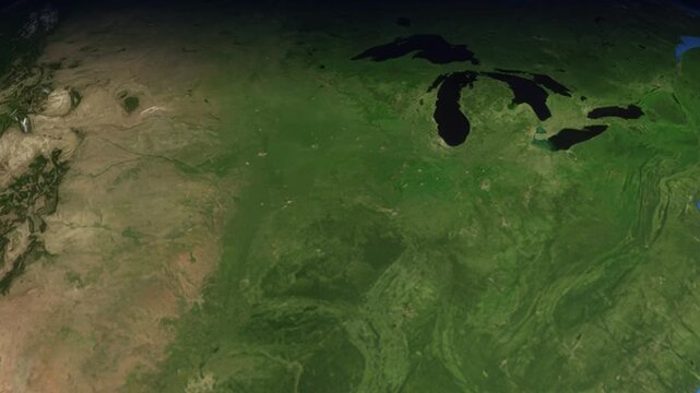 Animated Flight Path Map from Denver USA to Sydney Australia