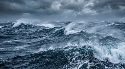 Naklejka premium A blue wavy background evoking sea color, icy wind and curving winter motion, cool atmospheric texture with fluid rhythm, ultra-realistic, no logos.