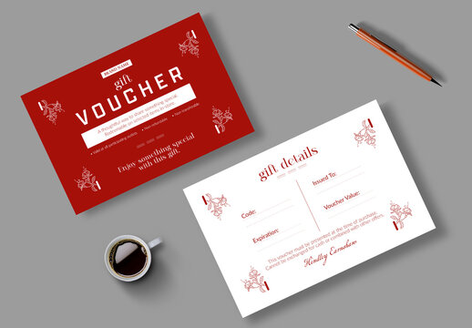 Gift Voucher Template Layout