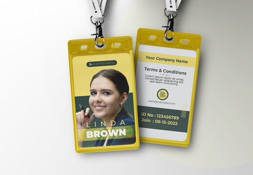 Minimal Office Identity Card Design Template