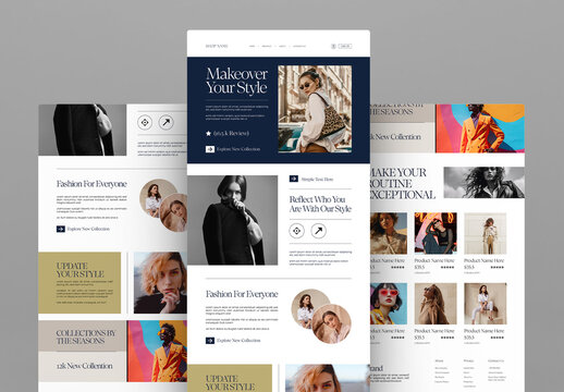 Fashion Landing Page Design Template
