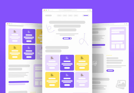 Landing Page Wireframe Template Layout