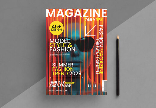 Magazine Cover Design Template