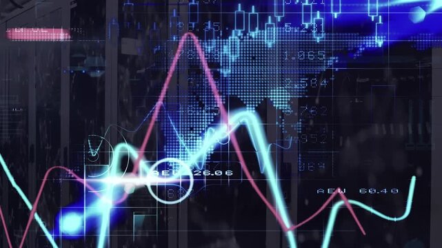 Animation of data processing over processor circuit board