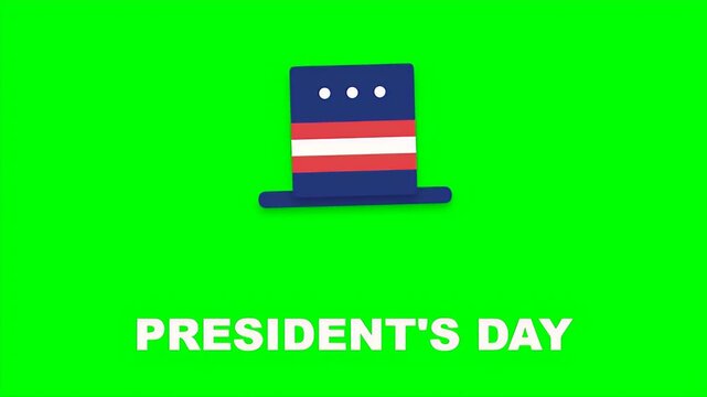 A stylized illustration of an American top hat representing the national celebration of Presidents Day
