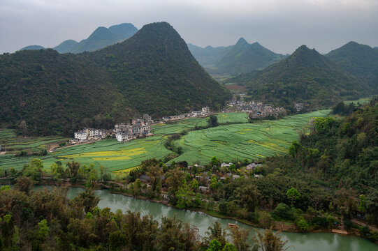 Jiulong Waterfalls in Luoping County in Yunnan, China