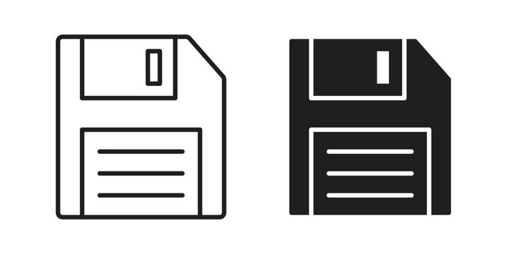 Floppy disk icon for web and application. EPS10