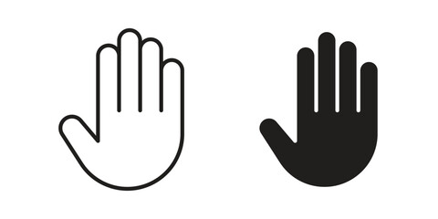 Obraz premium Hand icon for web and application. EPS10