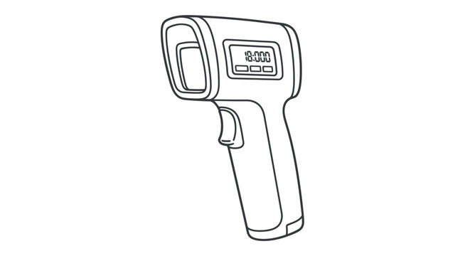 Infrared Thermometer Gun Device.