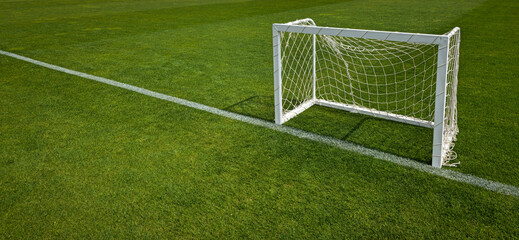 mini soccer goal on grass © ismailbasdas
