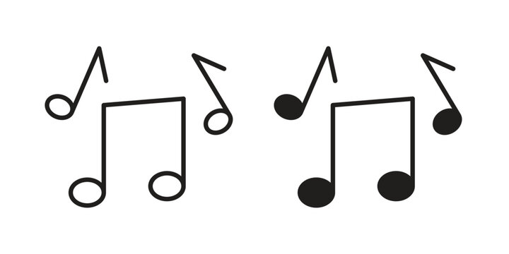Music note icon for web and application. EPS10