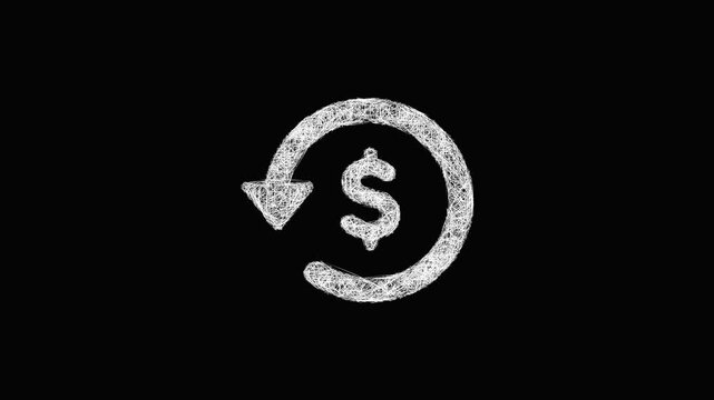 Sketch refund icon animation - smooth progressive reveal
