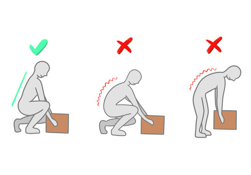 the correct way to lift something heavy