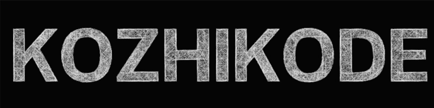 Sketch Kozhikode text design element