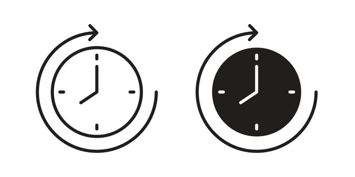 Time forward icon for web and application. EPS10