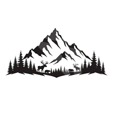 vector illustration of a mountain
