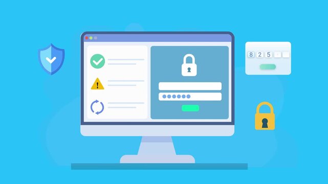 UI animation showing successful OTP verification on a secure digital dashboard with checkmark indicator, representing approved login authentication and positive security feedback.