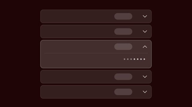 Dark UI Dropdown Menu Interface