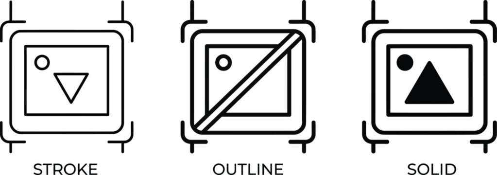Schematic symbols for stroke outline and scl 2 electronic components