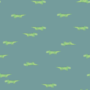 Alligator Pattern Kids Animal Background