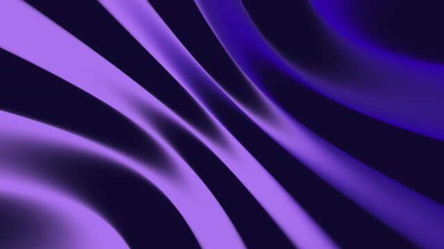 Abstract Purple Fluid Wave Motion Background with Glowing Neon Gradient. Seamless looping abstract motion background featuring smooth, glowing purple and blue fluid waves.