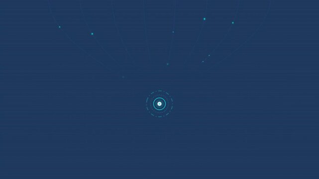 Advanced neural network processor transmits digital signals to visualize quantum computing logic and secure data flow.