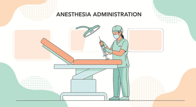 Anesthesiologist Preparing Injection in Operating Room for Surgery