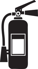 Fototapeta premium A detailed illustration of a fire extinguisher with a hose and nozzle.